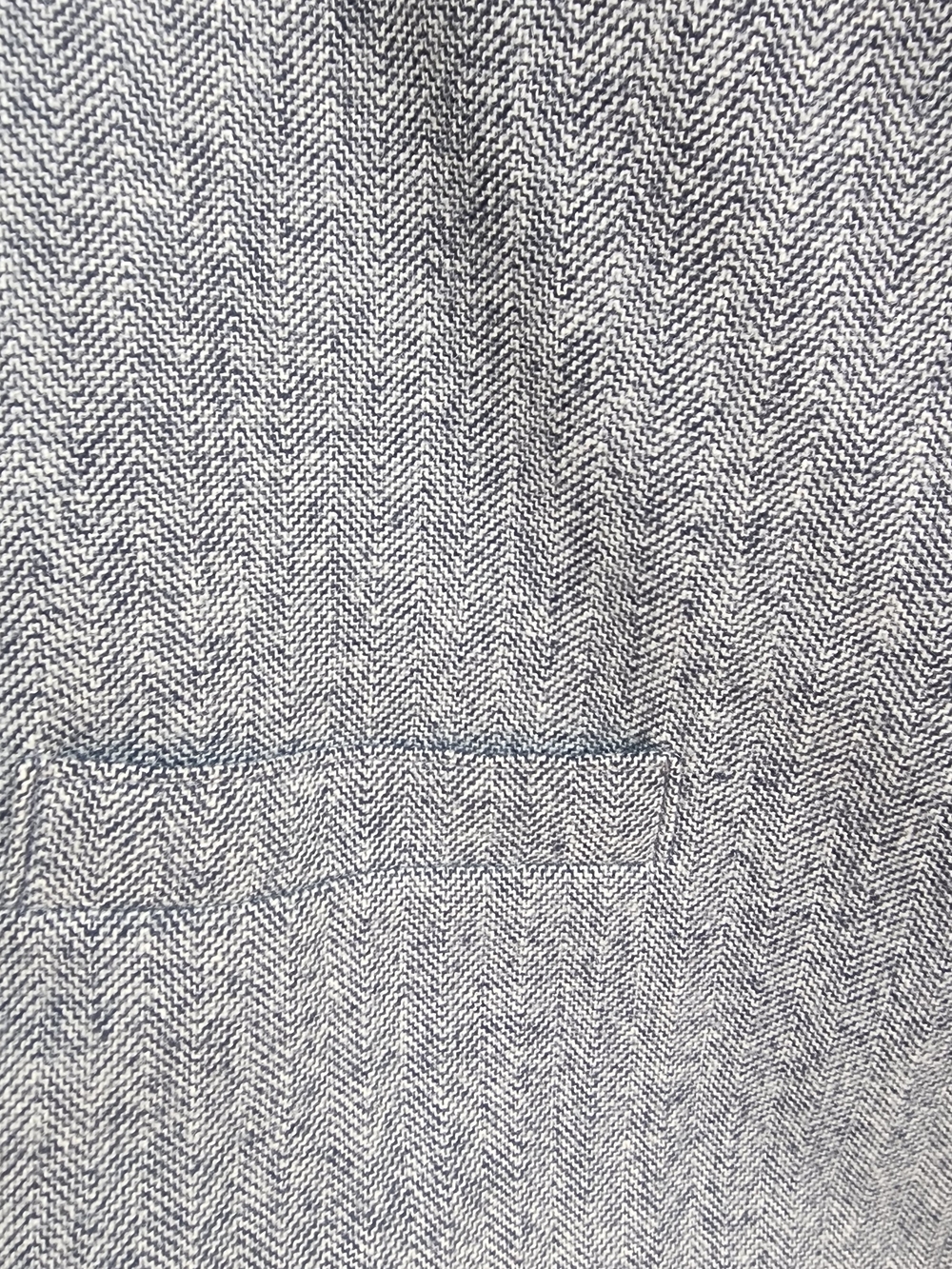 Vintage Pendleton Wool Skirt Suit Set Blazer Grey Herringbone Size 12 USA Made - Picture 5 of 16